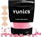 YUNICS® Premium Wax Bonen - Wax Ontharen - Wax Beans - Inclusief Wax Spatels - Geschikt Voor Wax Apparaat - 200 GR - Roze