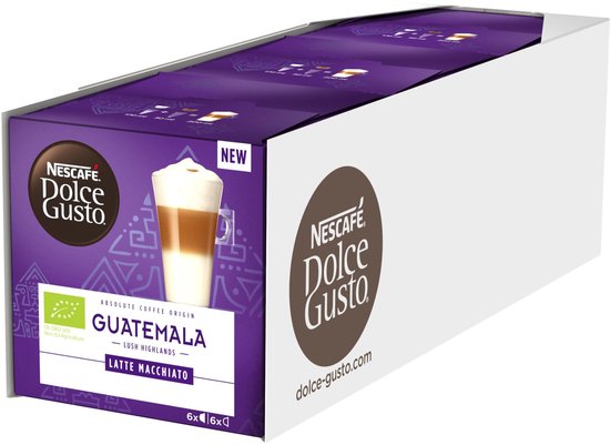 Nescafé Dolce Gusto Guatemala Latte Macchiato capsules - biologisch - 36  koffiecups | bol.com