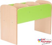 Lage boekenkast voor kinderen kleur Groen - Boekenrek - opbergkast kinderen - kinderkamer - speelgoedkast - boekenplank