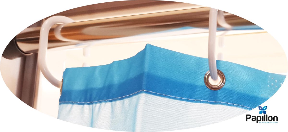 Papillon Douchegordijnstang 90160 cm Uitschuifbaar Chroom