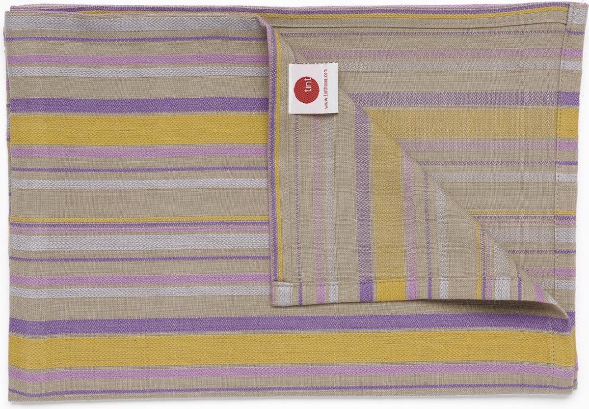 TINT TAFELKLEED 150X250 STRIPED SATIN MIEL