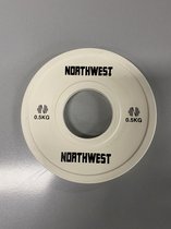 Northwest Fractional Halterschijf | Change Plate Set | 2 x 0.5 KG | Wit