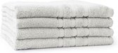 LINNICK Pure Handdoeken Set - Douchelaken - 100% Katoen - White - 70x140cm- Per 4 Stuks