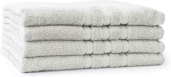 LINNICK Pure Handdoeken Set - Douchelaken - 100% Katoen - White - 70x140cm- Per 4 Stuks