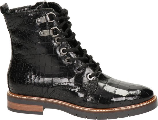 Nelson dames veterboot - Zwart - Maat 42 | bol.com