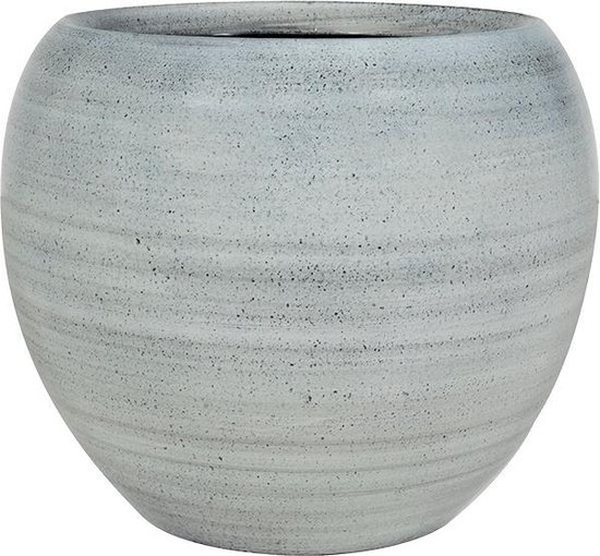 Cresta Ice Blue lichtblauwe pot 28 cm ronde bloempot voor binnen | bol.com