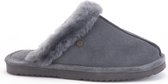 Warmbat Lismore Suede Dames Pantoffels - Dark grey - Maat 42