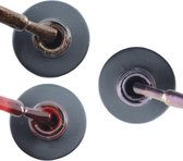 Influence Gellac 3 x 10 ml - BRILLIANTBROWN & RUBYRED & VIOLETCATEYE - UV / LED Gellak - Gel nagellak - Gel lak - Bruin / Glitter Rood / Bordeaux / Donkerrood Paars / glitter / blauw