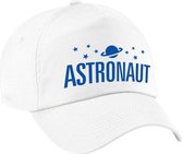 Astronaut verkleed pet wit voor jongens en meisjes - astronaut baseball cap - carnaval verkleedaccessoire voor kostuum