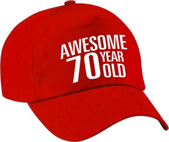 Superbe casquette / casquette d'anniversaire de 70 ans rouge pour femmes et  hommes -... | bol.com