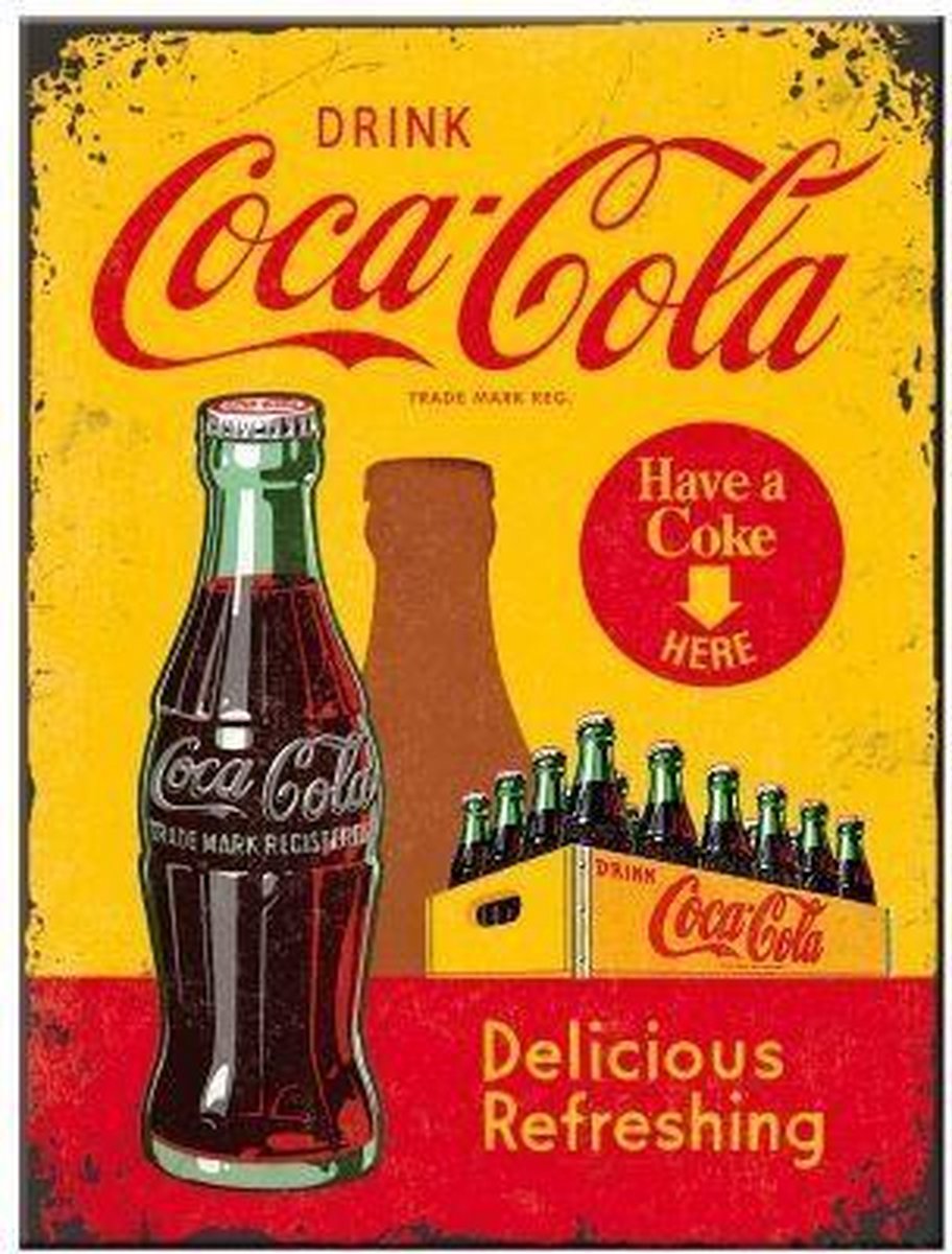 Nostalgic Art - COCA COLA - Bottles - Magneet - 6 x 8 cm