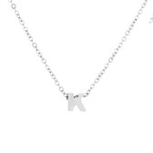 Nana dames ketting met letter "K" zilverkleurig hanger | Liefde Cadeau