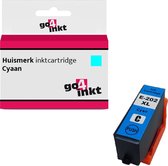 Go4inkt compatible met Epson 202XL c inkt cartridge cyaan - Expression Premium XP-6000 XP-6005 XP-6100 XP-6105