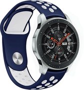 Samsung Galaxy Watch sport band - blauw/wit - 41mm / 42mm