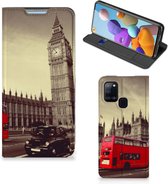 Smartphone Hoesje Geschikt voor Samsung Galaxy A21s Mobiel Bookcase Londen