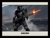 Poster - Star Wars The Mandalorian Shoot - 40 X 30 Cm - Multicolor