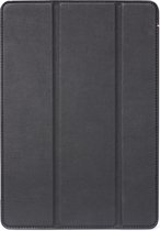 DECODED Slim Cover - Hoogwaardig Full-Grain Leren Book Case, Multi-Stand Hoes geschikt voor iPad (8th gen) / (7th gen) - Zwart
