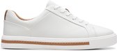 Clarks Un Maui Lace Dames Sneakers - White Leather - Maat 36