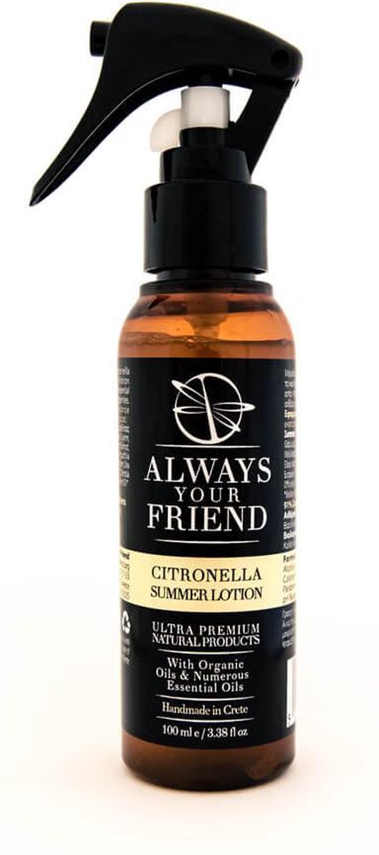 Always Your Friend - Citronella Lotion - Natuurlijke insecten werende spray - 100ML - ALWAYS YOUR FRIEND