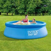 Intex zwembadset rond 244 x 66 cm + 1 gratis zwemband. Wordt u aangeboden door DYROX - Zwembad - Tuin - Camping