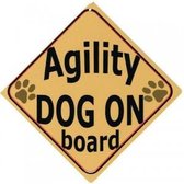 Autobordje 1. Agility dog on board