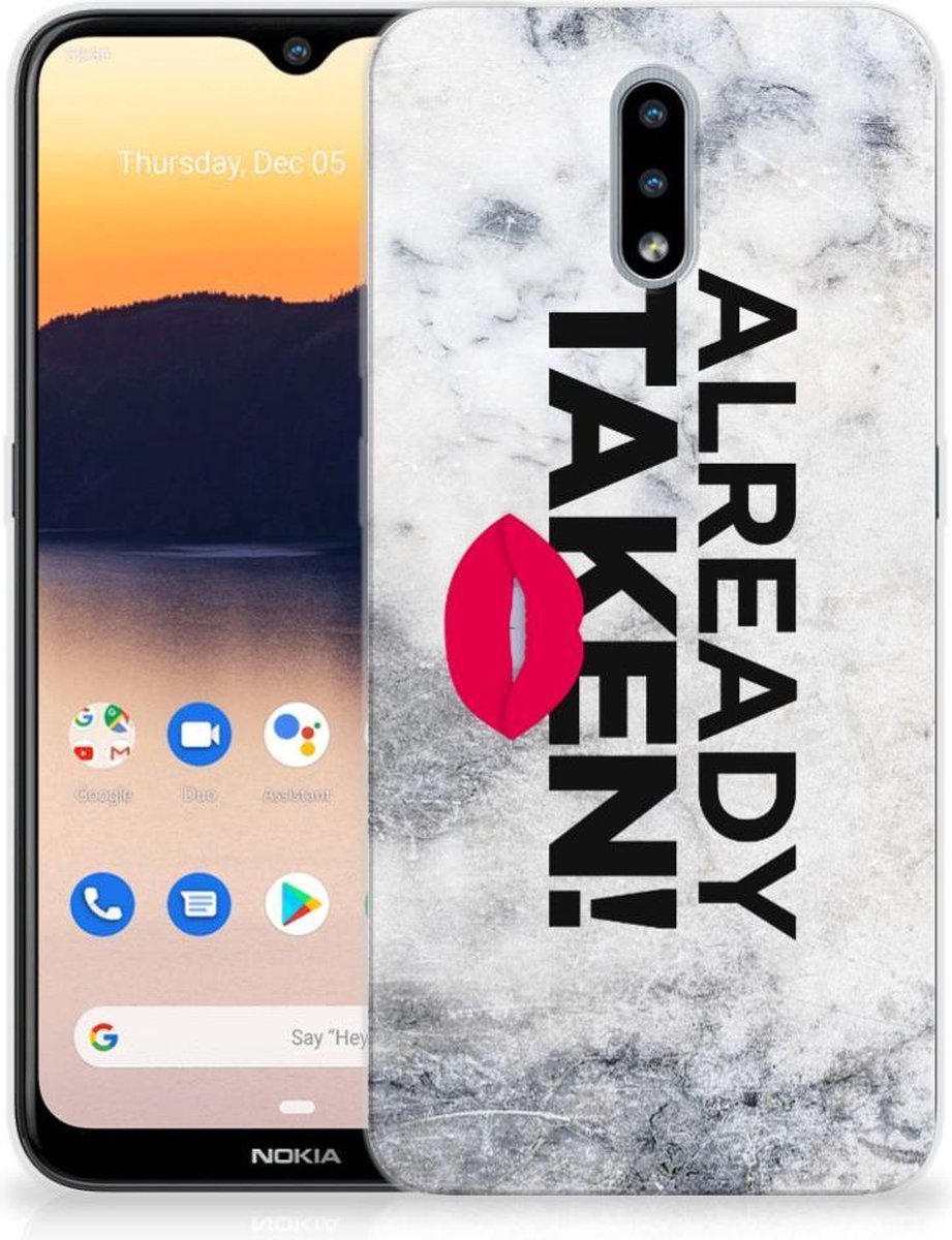 Nokia 2.3 Siliconen hoesje met naam Already Taken White