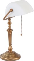 Steinhauer Ancilla - Tafellamp Klassiek  - Brons - H:39cm  - E27 - Voor Binnen - Metaal - Tafellampen - Bureaulamp - Bureaulampen - Slaapkamer - Woonkamer - Eetkamer