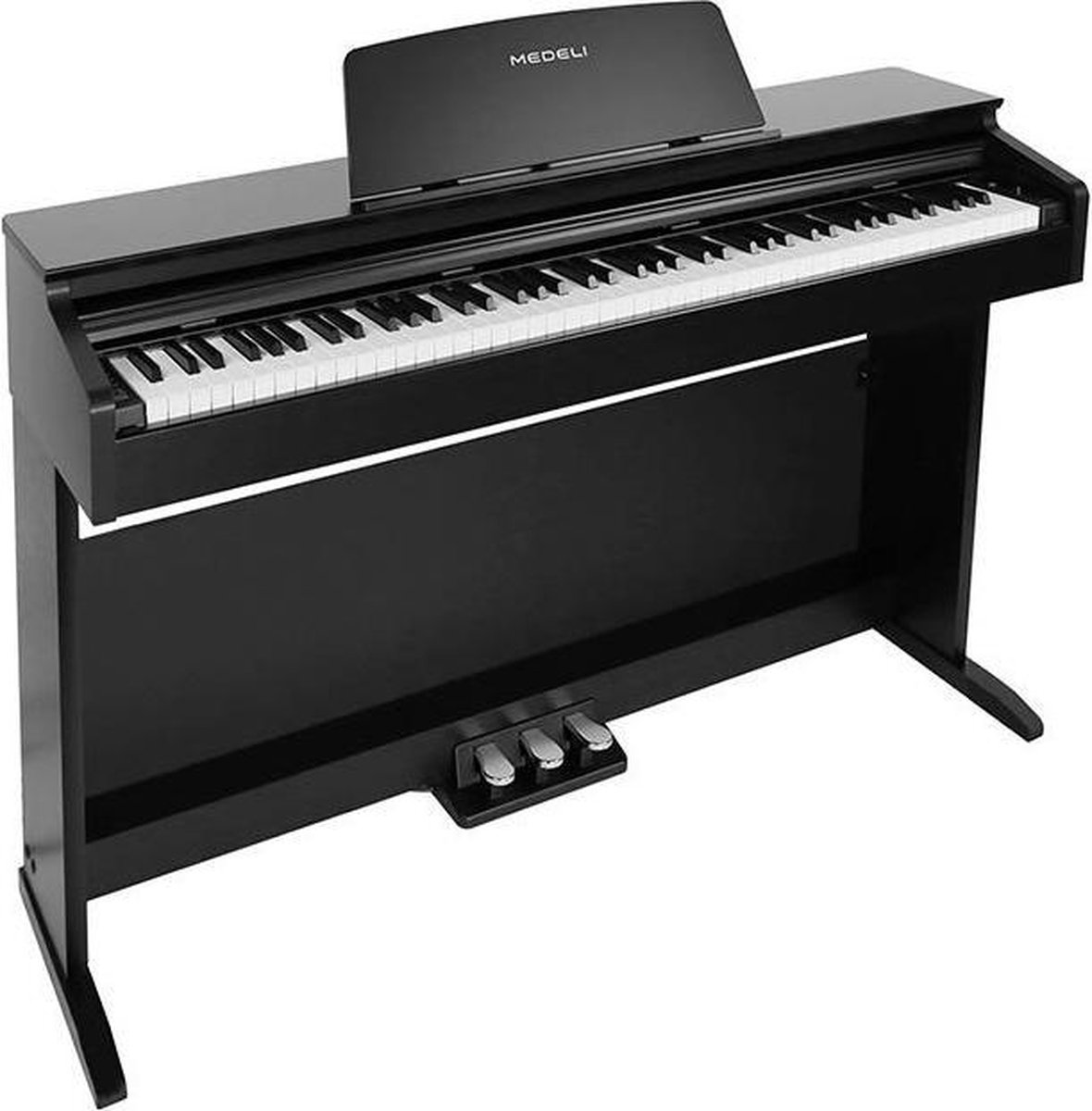 Medeli DP260/BK Digitale Huiskamer/home Piano incl onderstel, pedalen en  toetsen afdek... | bol.com