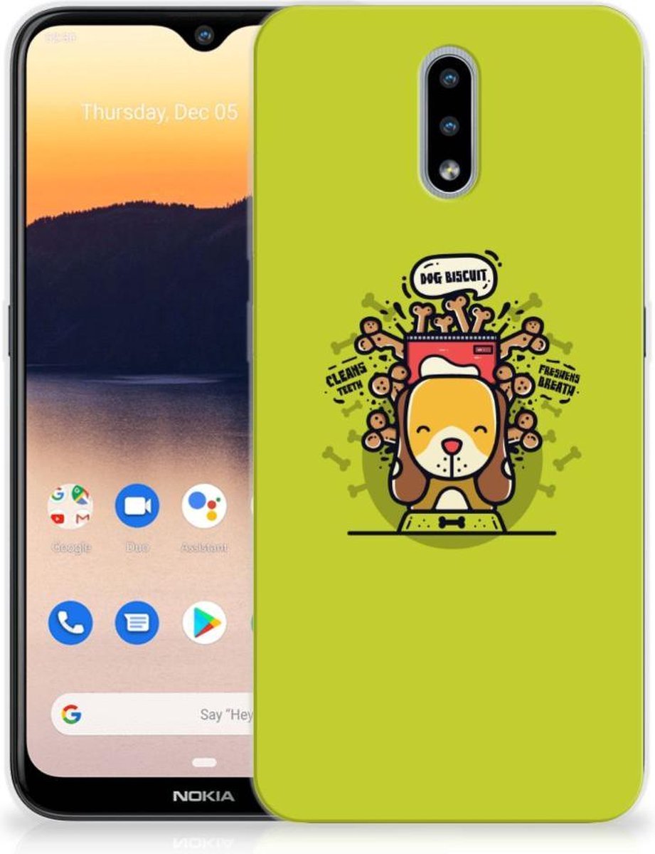 Nokia 2.3 Telefoonhoesje met Naam Doggy Biscuit