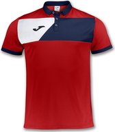 Joma Crew Ii Polo - Rood / Marine / Wit | Maat: M