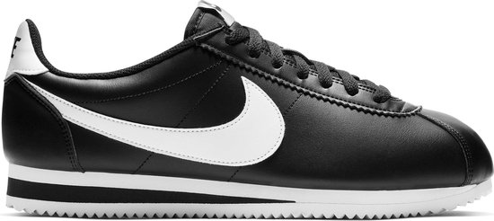 Nike Classic Cortez Dames Sneakers - Black/White-White - Maat 38 | bol.com