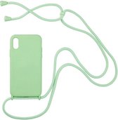 Telefoon hoesje met koord - Shockproof Backcover van PC/TPU - iPhone 11 Pro - Groen