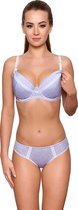 SET! Vena Voedingsbeha 80F en slip maat L, paars/wit