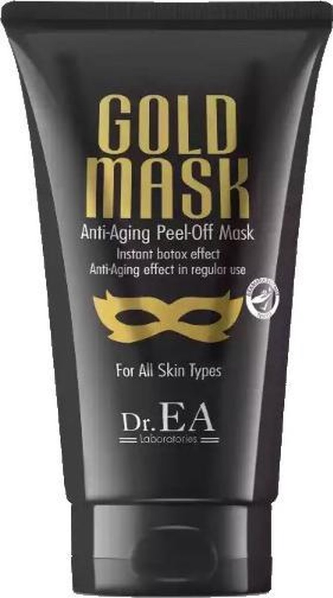 Peel Off Mask - Gezichtsmasker - Goldmask - Dr EA Laboratories - Peel Off Goud - Reinigend - voedend - verzorgend - Black head - Acne verzorging - Vette huid - Mee-eter verwijderaar - Porien reiniger -anti aging - Botox Effect - Dermatologisch Getest