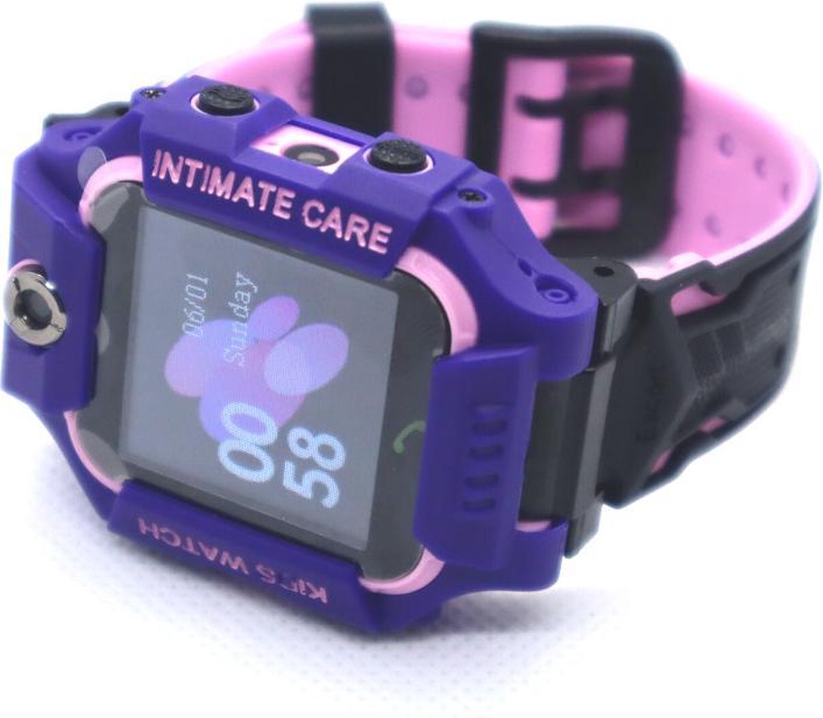 Smartwatch Kinderen Geschikt voor IPhone/Android - Kids Smart Watch - Kinder Horloge - Touch Screen Smartwatch - GPS Tracker - Kinder Smartwatch - Educatief Speelgoed - Leercomputer - Paars