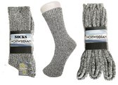 6 paar Noorse thermo sokken ( grijs ) 43-46