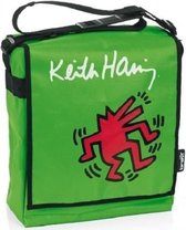 Luiertas Keith Haring groen, verzorgingstas babytas