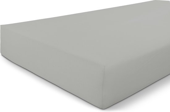 Byrklund Jersey Hoeslaken - Hoeslaken 90x220 - 100% Katoen - Licht Grijs