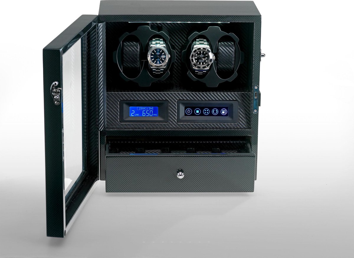 Horlogeopwinder, Watchwinder, Horloge winder box voor 4 automatische uurwerken