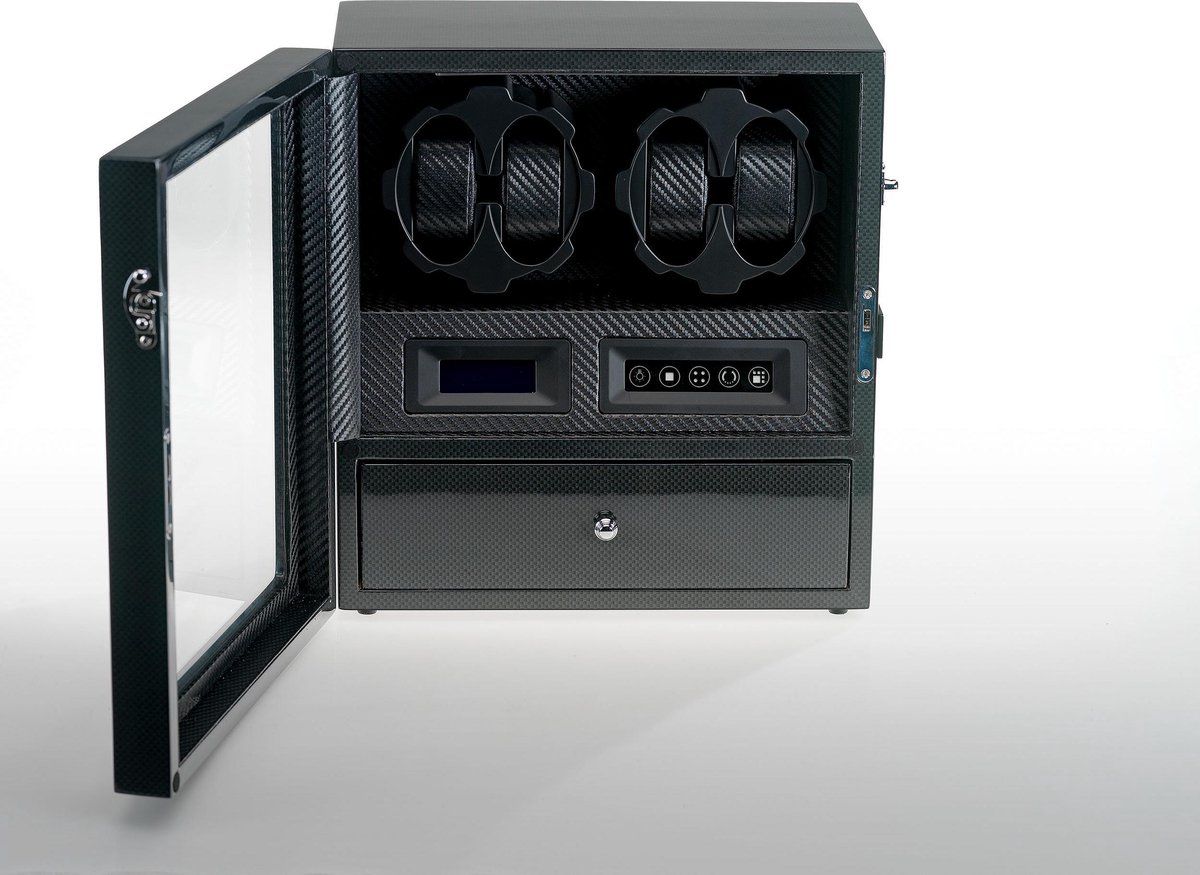 Horlogeopwinder, Watchwinder, Horloge winder box voor 4 automatische uurwerken