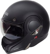 Beon Stratos B707 Systeemhelm Scooterhelm Motorhelm Mat Zwart - Maat XL / 60 - 61 cm