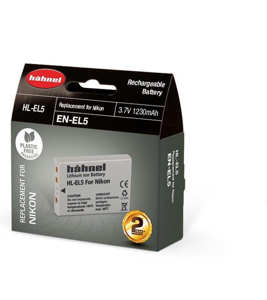 Hähnel HL-EL5 accu - Nikon EN-EL5 model