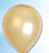 Ballonnen paarl metallic goud (12,5cm, 100st)