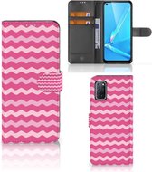 Hoesje ontwerpen OPPO A72 | OPPO A52 GSM Hoesje ontwerpen Waves Pink