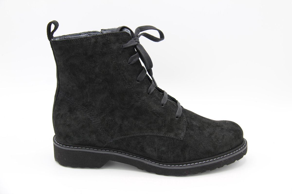 | Verhulst veter bootie zwart suede breedte K maat 42 | Verhulst veter bootie zwart suede breedte K maat 42