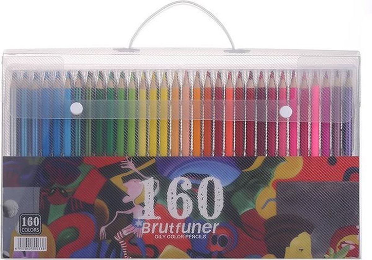 Brutfuner-Crayons de Couleur Professionnels en Bois, Ensemble de