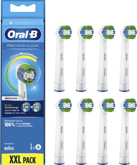 Oral-B Precision Clean Opzetborstel Met CleanMaximiser-technologie,  Verpakking Van 8 Stuks | bol.com