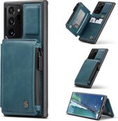 Samsung Galaxy Note 20 Ultra Backcase hoesje - CaseMe - Effen Blauw - Kunstleer