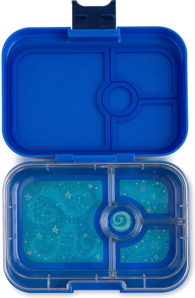 Yumbox Panino - lekvrije Bento box broodtrommel - 4 vakken - Neptune blauw / Space tray