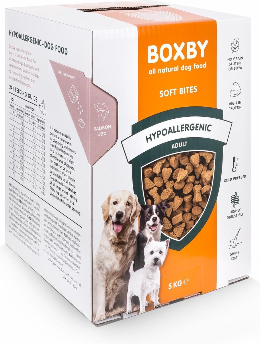 Boxby Hypoallergenic Dog Food Saumon Nourriture pour chiens 5 kg